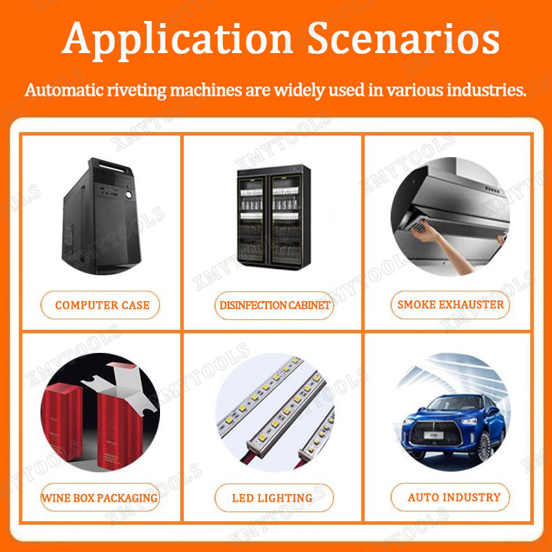 2.4-5.0mm Aluminium Rivet Gun Blind Rivet Tool Automatic Feeding Riveting Machine