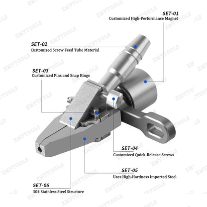 Handheld Screw Feedning Machine Accessory - With Magnetic Clamp