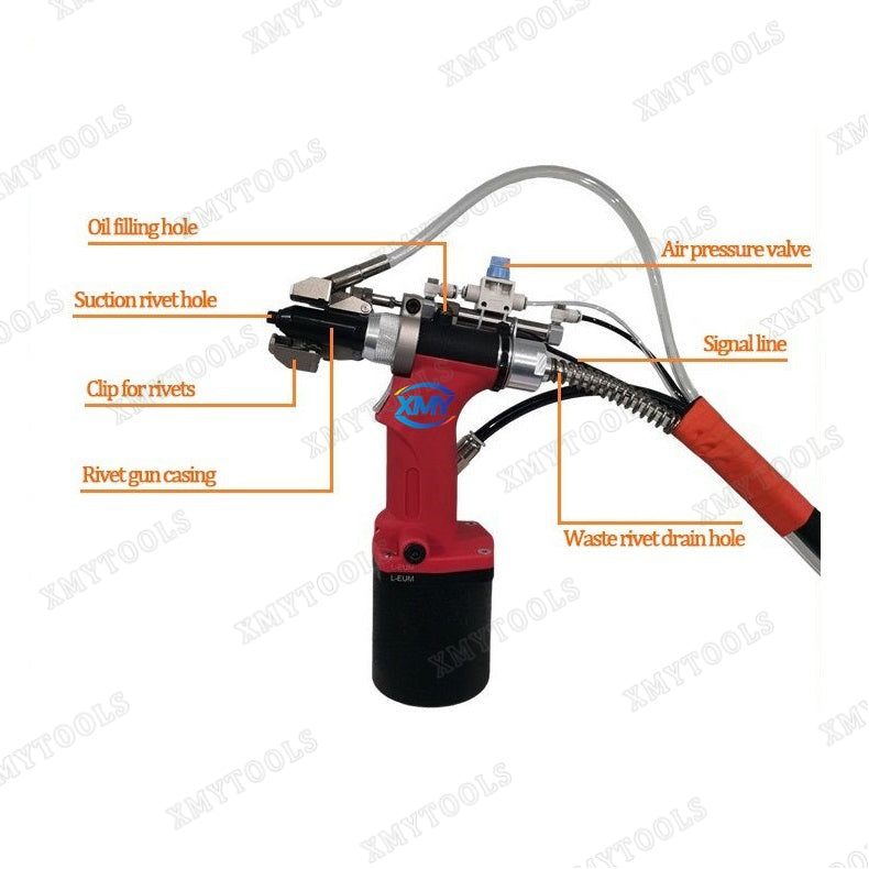 2.4-5.0mm Aluminium Rivet Gun Blind Rivet Tool Automatic Feeding Riveting Machine